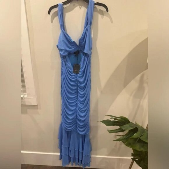 Michael Costello x REVOLVE Hilary Gown in Pale Blue - Picture 7 of 8